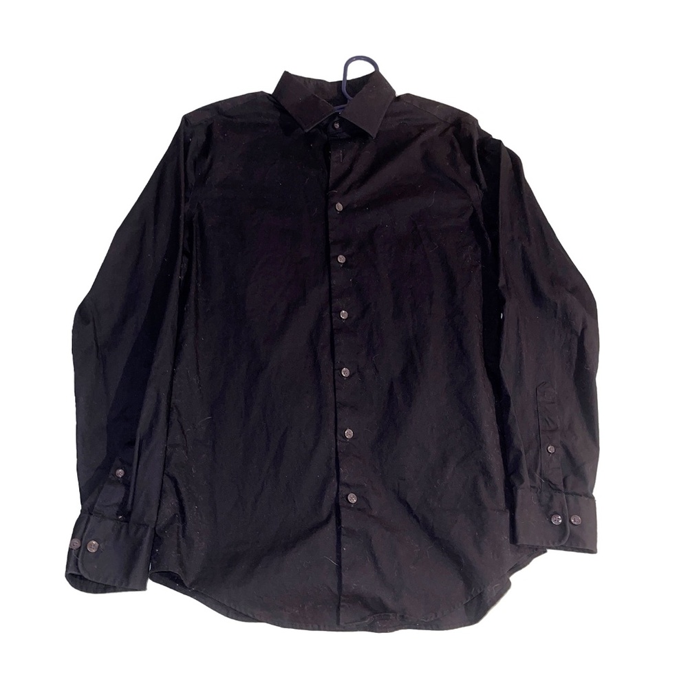 goofellow & co black long sleeve button down
